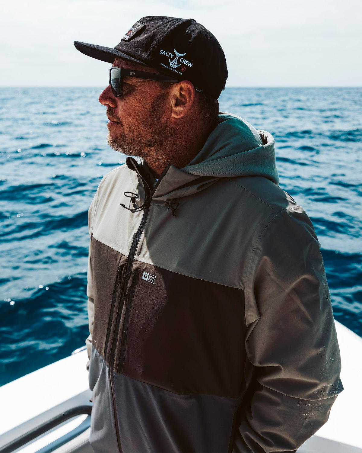 LONG RANGE JACKET - Iron | Salty Crew Premium