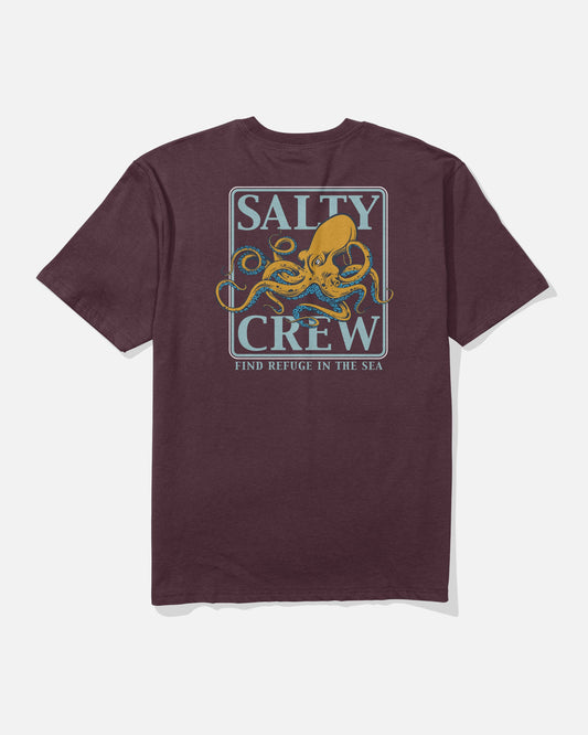 INK SLINGER ORIGINAL TEE - Wine | Salty Crew Premium