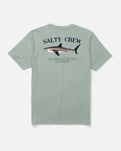 BRUCE CREW TEE - Aqua Grey | Salty Crew Premium
