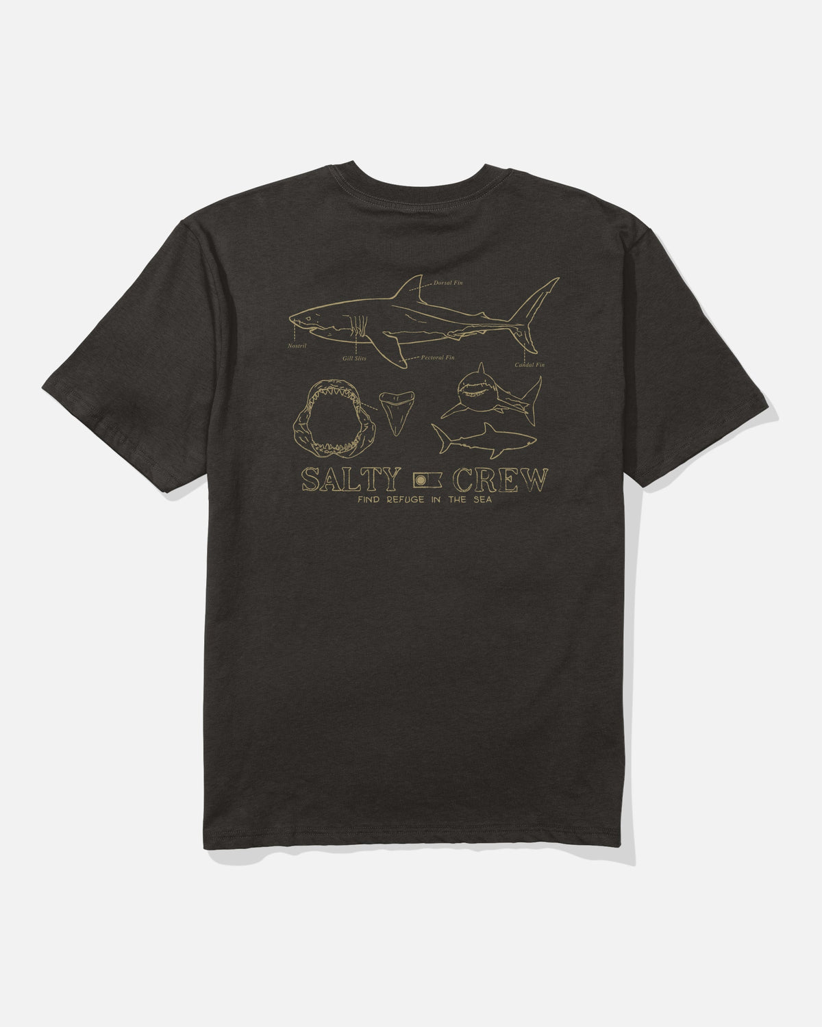GREAT WHT CLASSIC SS TEE - BLACK | Salty Crew Premium