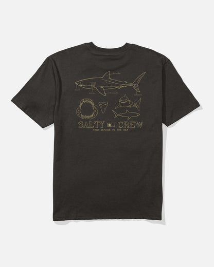 GREAT WHT CLASSIC SS TEE - BLACK | Salty Crew Premium