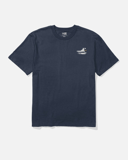 ON BOARD CLASSIC SS TEE - Navy | Salty Crew Premium