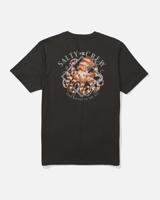 OCTOPOD SS TEE - BLACK | Salty Crew Premium