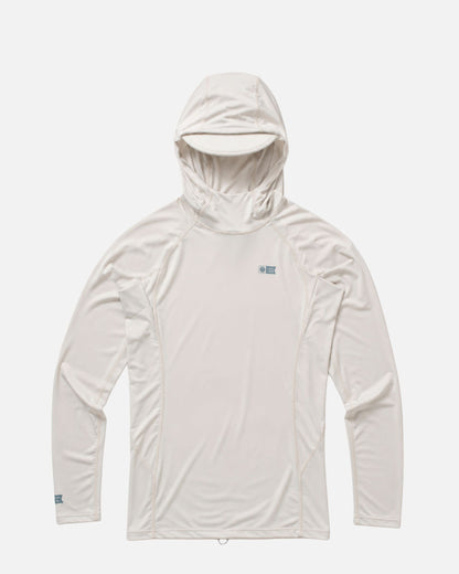 APEX HOOD SURF RASHGUARD - Light Grey | Salty Crew Premium