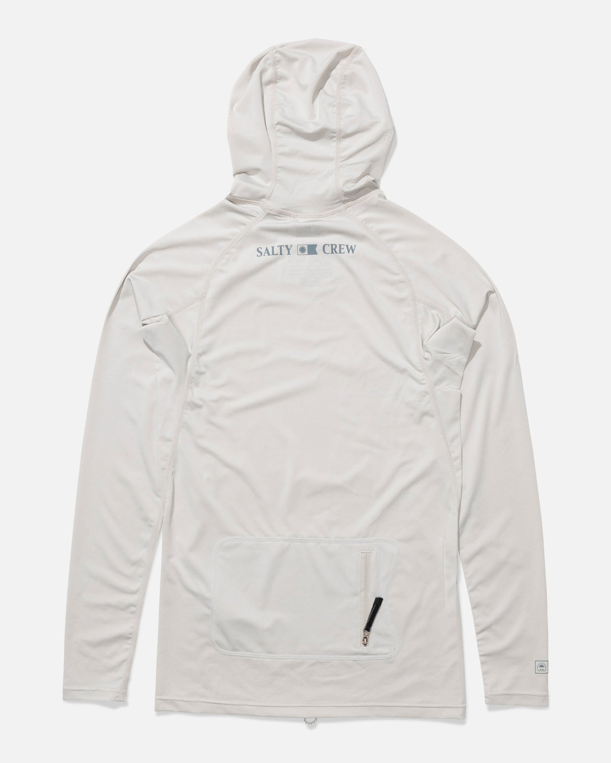 APEX HOOD SURF RASHGUARD - Light Grey | Salty Crew Premium