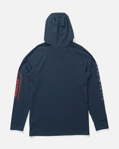WHALER APEX SUNSHIRT - Navy | Salty Crew Premium