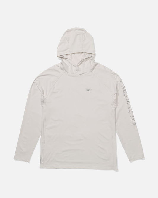 APEX PERFORATED SUNSHIRT - Light Grey | Salty Crew Premium