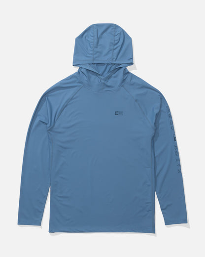 APEX PERFORATED SUNSHIRT - Captains Blue | Salty Crew Premium