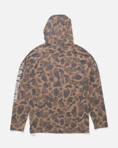 MARINER LITE UV HOOD - Tan Camo | Salty Crew Premium
