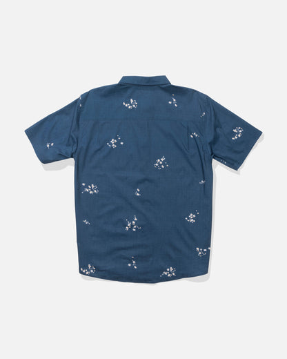CREW SS BUTTON UP - Mid Blue | Salty Crew Premium
