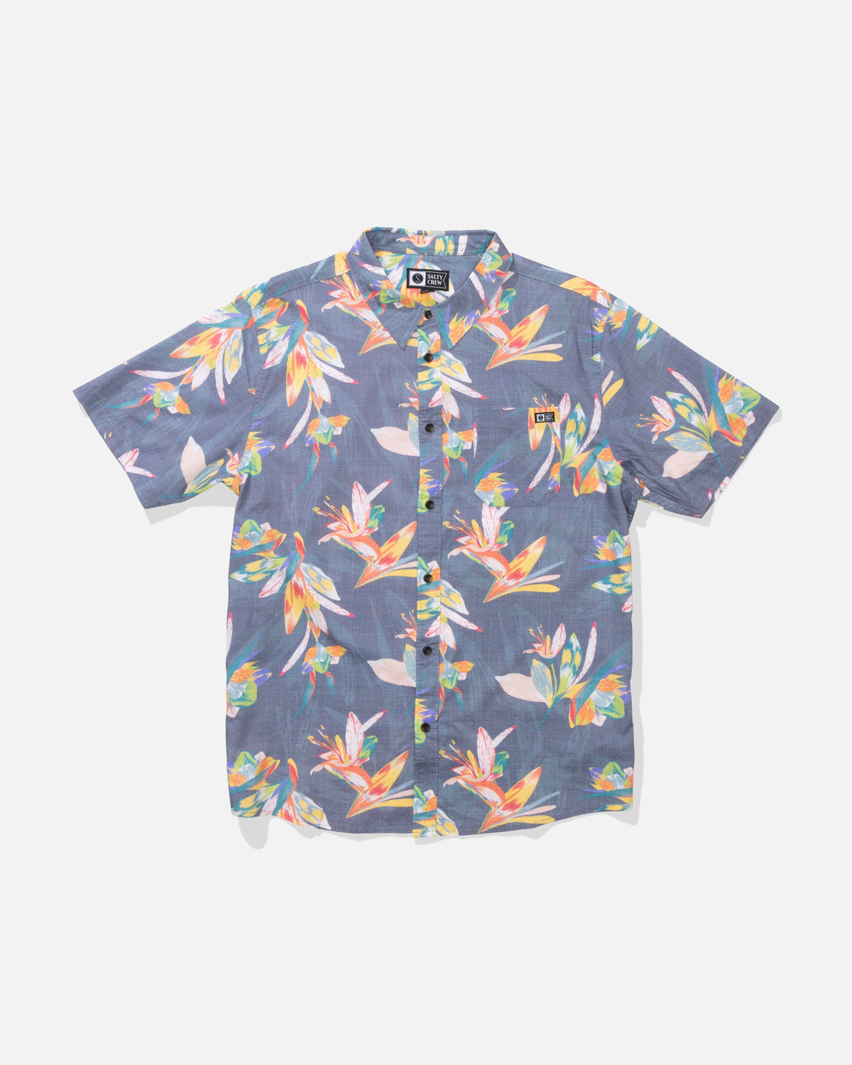 CREW SS BUTTON UP - Dark Shadow | Salty Crew Premium