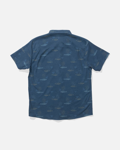 BREEZER PERF BUTTON UP - Navy | Salty Crew Premium