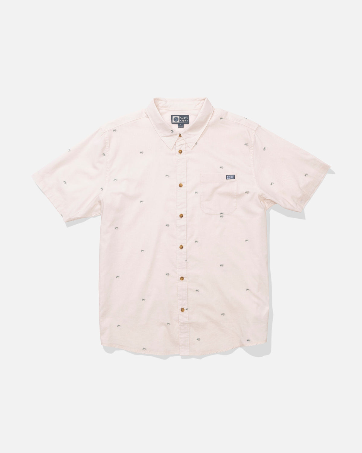 CREW SS BUTTON UP - Natural | Salty Crew Premium