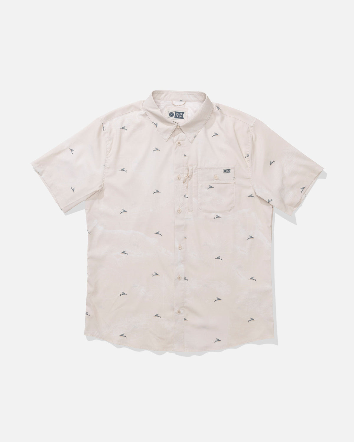 FLAGSHIP UV BUTTON UP - Natural | Salty Crew Premium