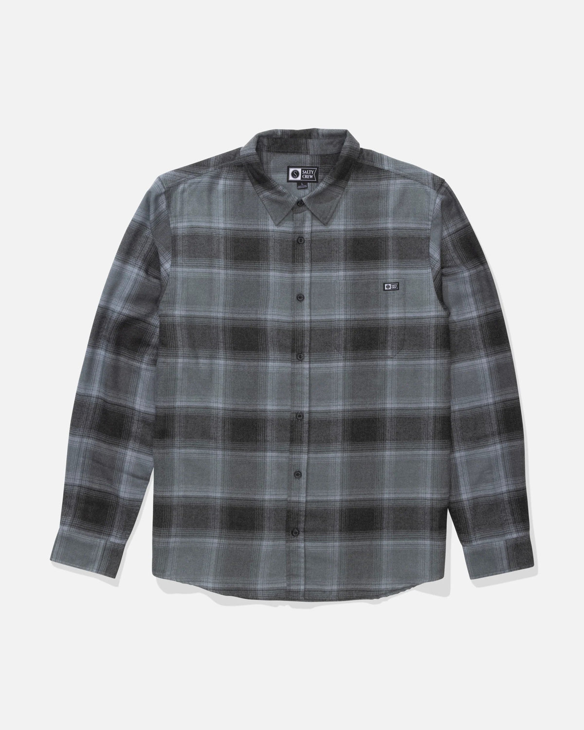 EARLY BIRD FLANNEL - Pirate Black | Salty Crew Premium