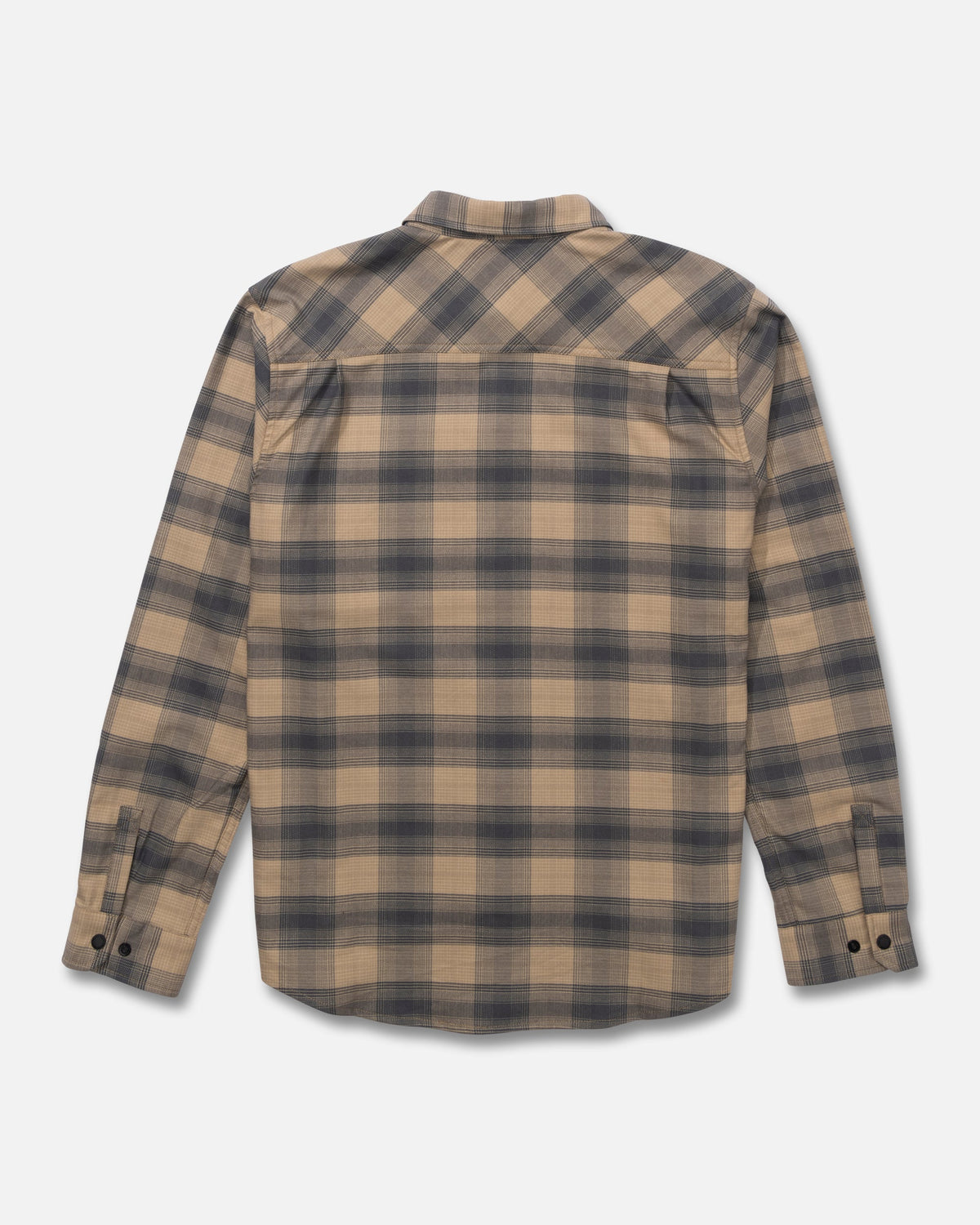 FATHOM LS TECH FLANNEL - Khaki | Salty Crew Premium