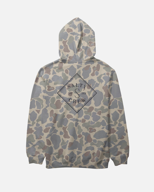 TIPPET RANGER HOOD FLEECE - Sand Camo | Salty Crew Premium