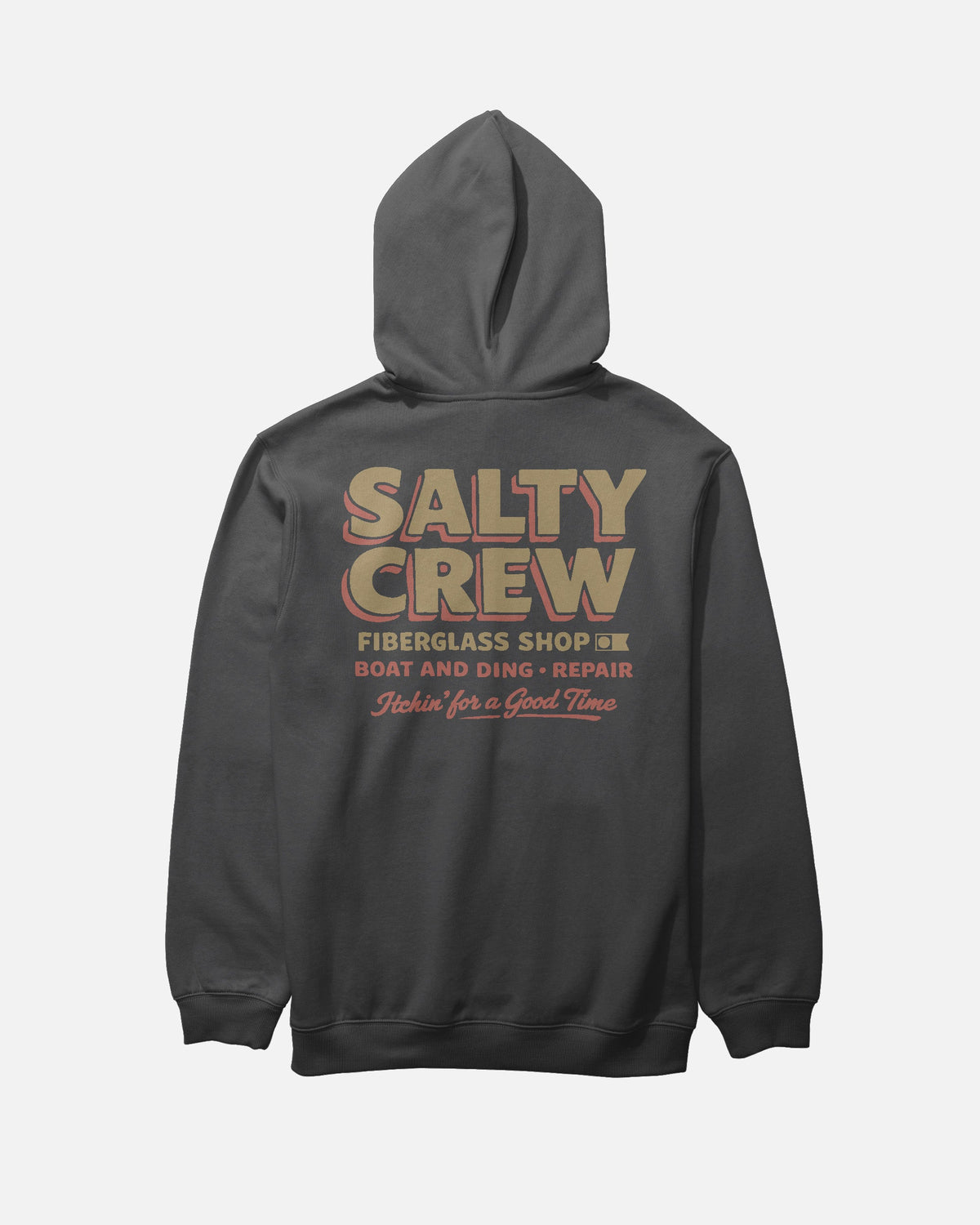 DECKHAND FIBERGLASS FLEECE - Washed Black | Salty Crew Premium