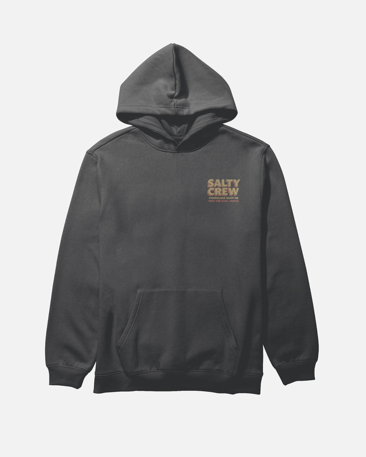 DECKHAND FIBERGLASS FLEECE - Washed Black | Salty Crew Premium