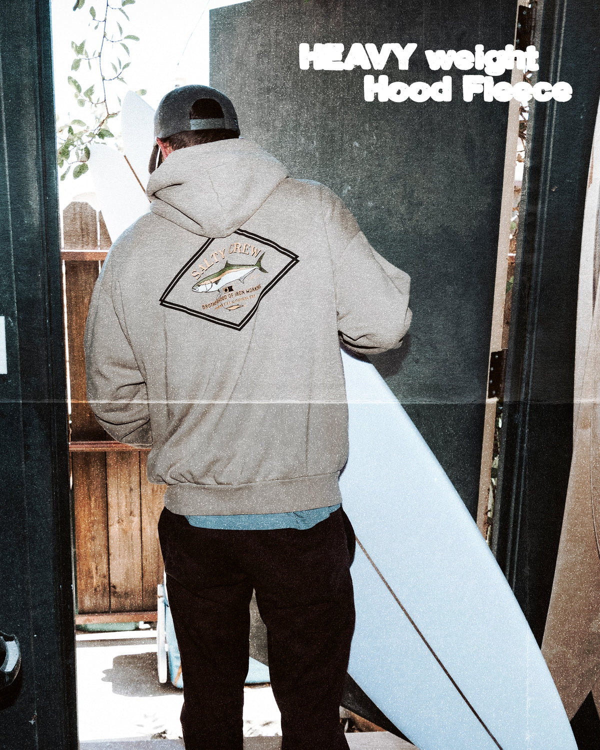 DECKHAND YELLOWTAIL FLEECE - Washed Stone | Salty Crew Premium
