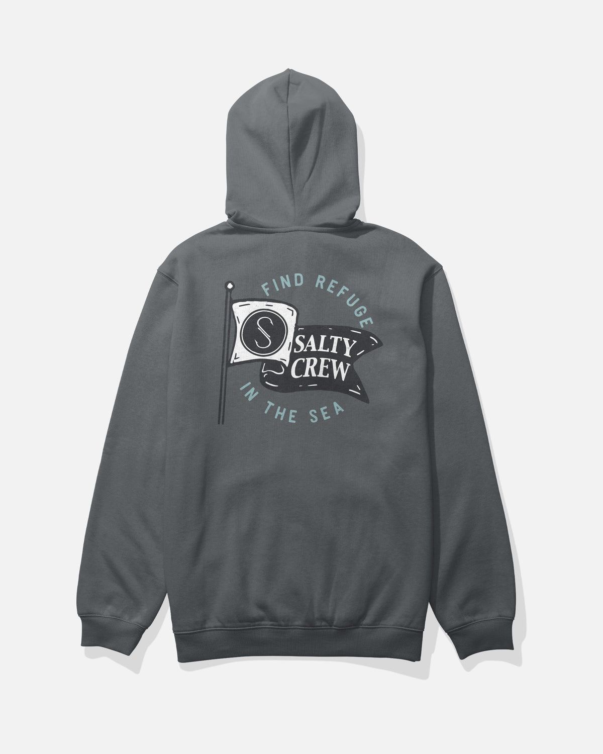 WAVEY ZIP FLEECE - Charcoal | Salty Crew Premium