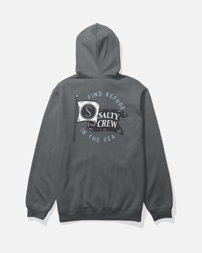 WAVEY ZIP FLEECE - Charcoal | Salty Crew Premium