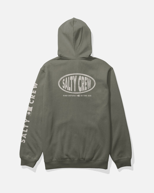 SIGNAGE FLEECE - Dusty Olive | Salty Crew Premium