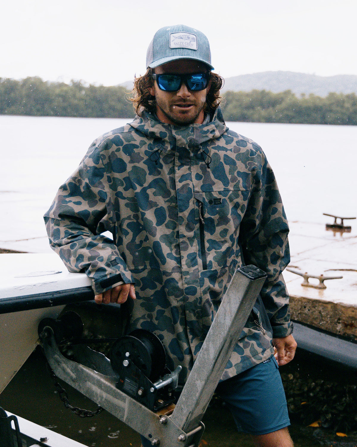 LONG RANGE JACKET - SAND CAMO | Salty Crew Premium