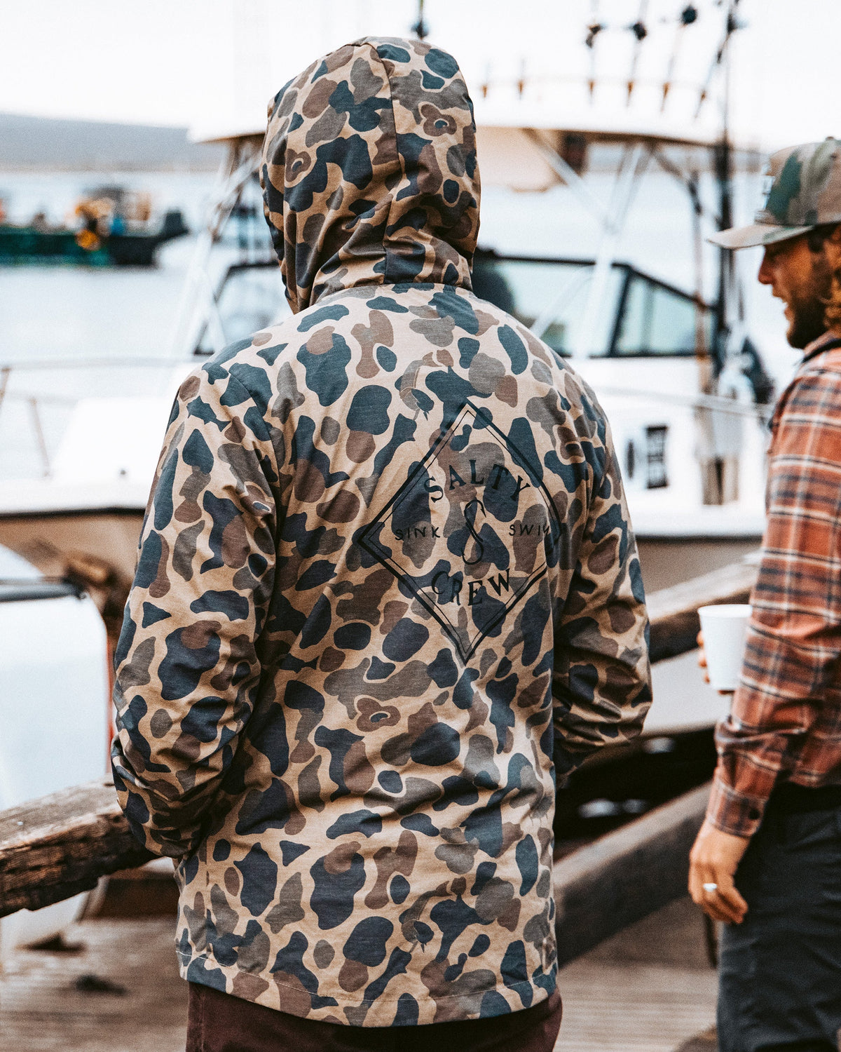 TIPPET SNAP JACKET - Sand Camo | Salty Crew Premium