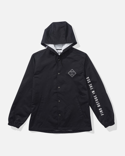 TIPPET SNAPPER JACKET - Black | Salty Crew Premium