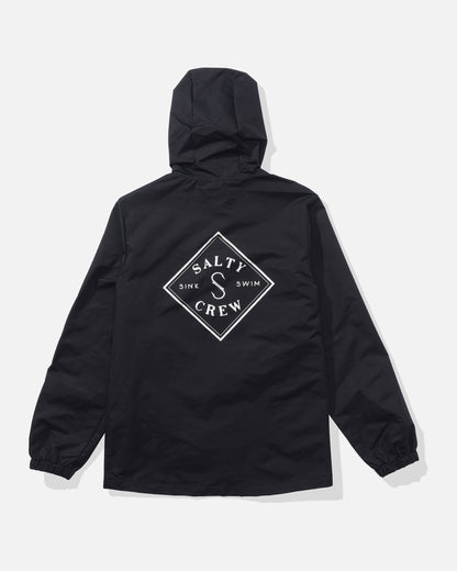 TIPPET SNAPPER JACKET - Black | Salty Crew Premium