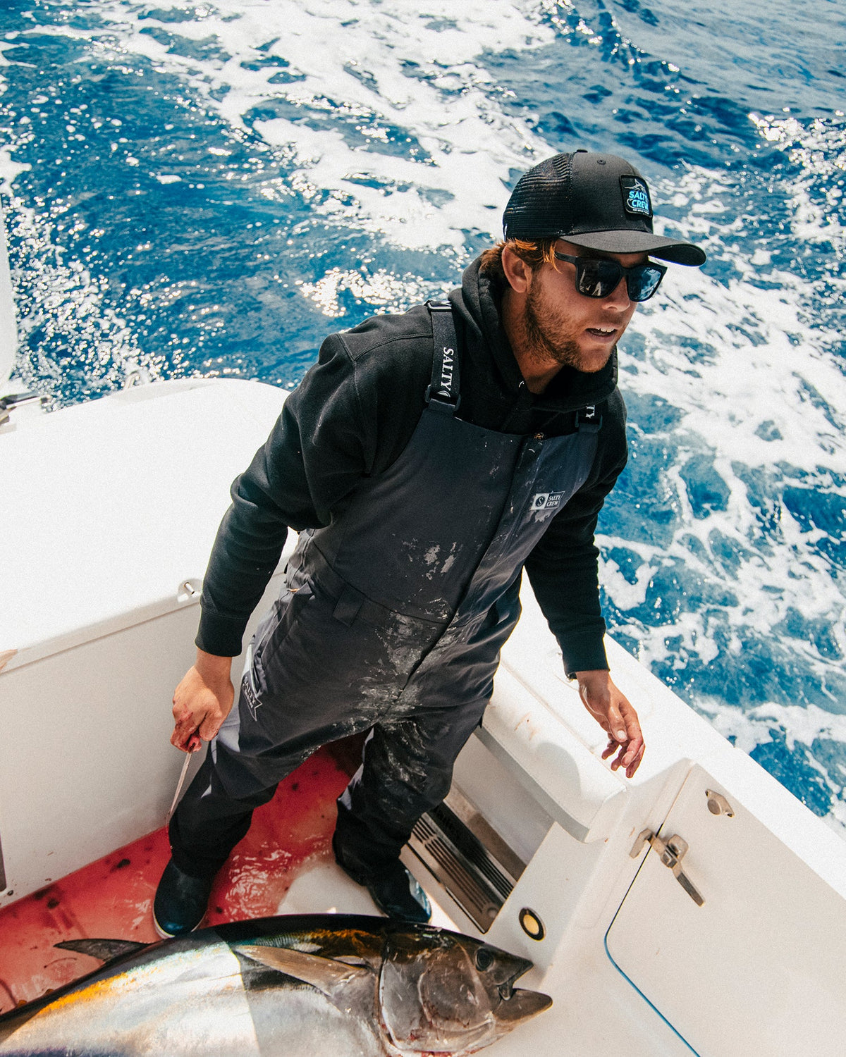 LONG RANGE BIB - Black | Salty Crew Premium