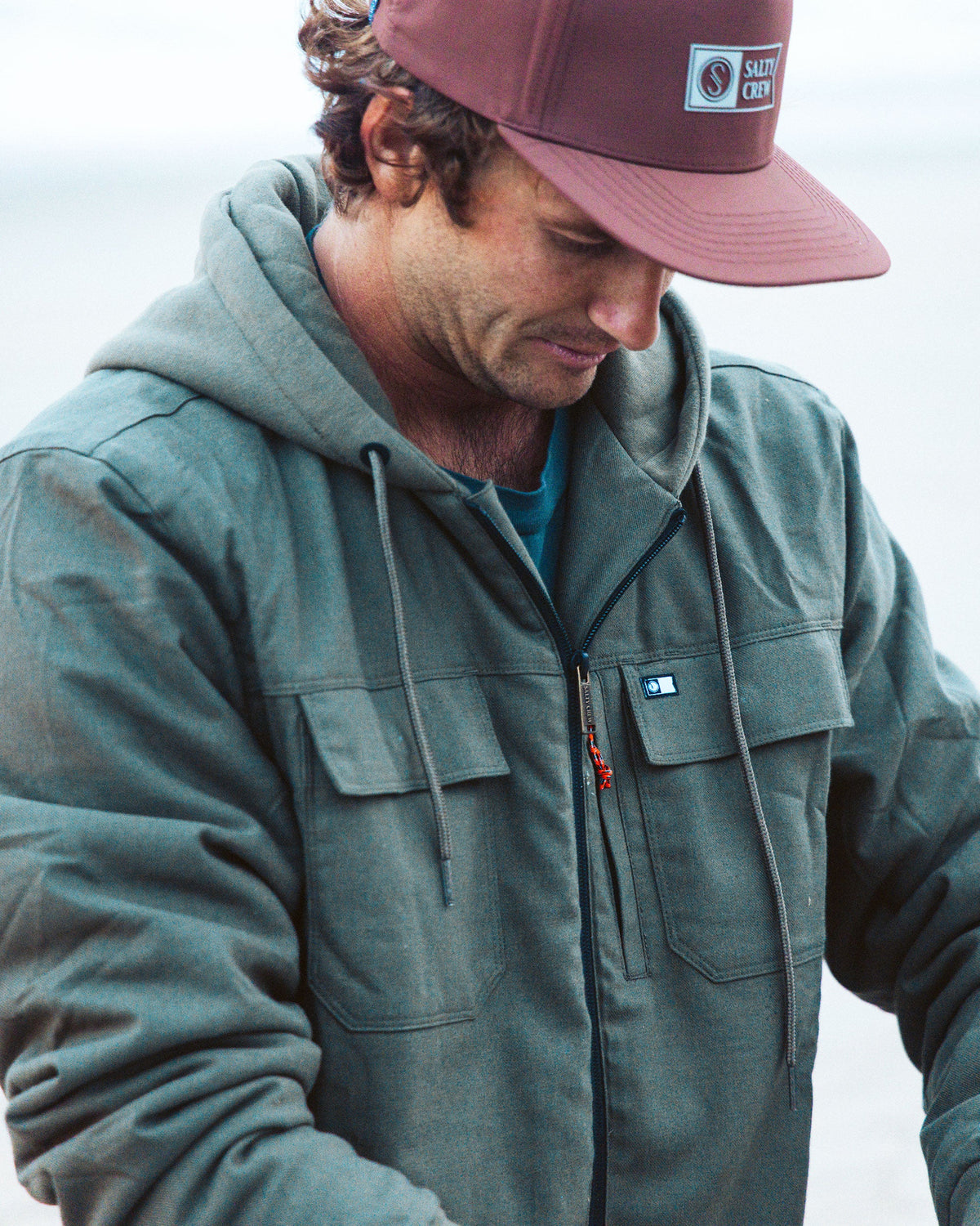 FATHOM JACKET - Olive | Salty Crew Premium