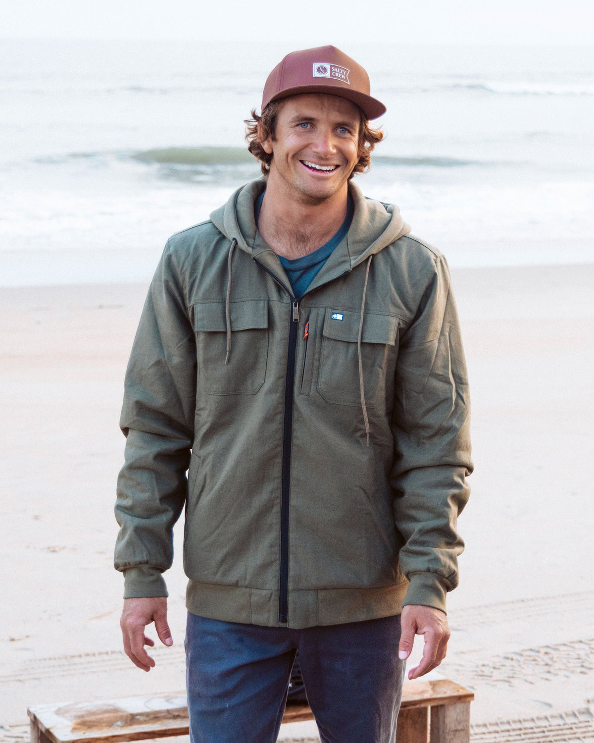 FATHOM JACKET - Olive | Salty Crew Premium