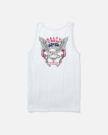 AMERICAN TALON TANK - White | Salty Crew Premium