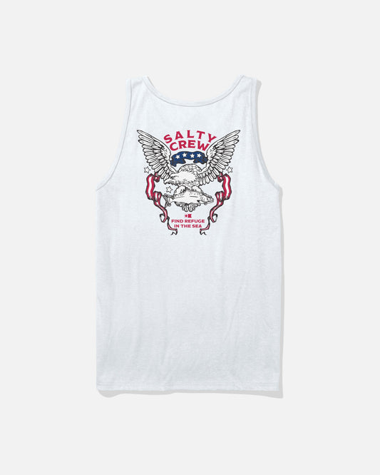 AMERICAN TALON TANK - White | Salty Crew Premium