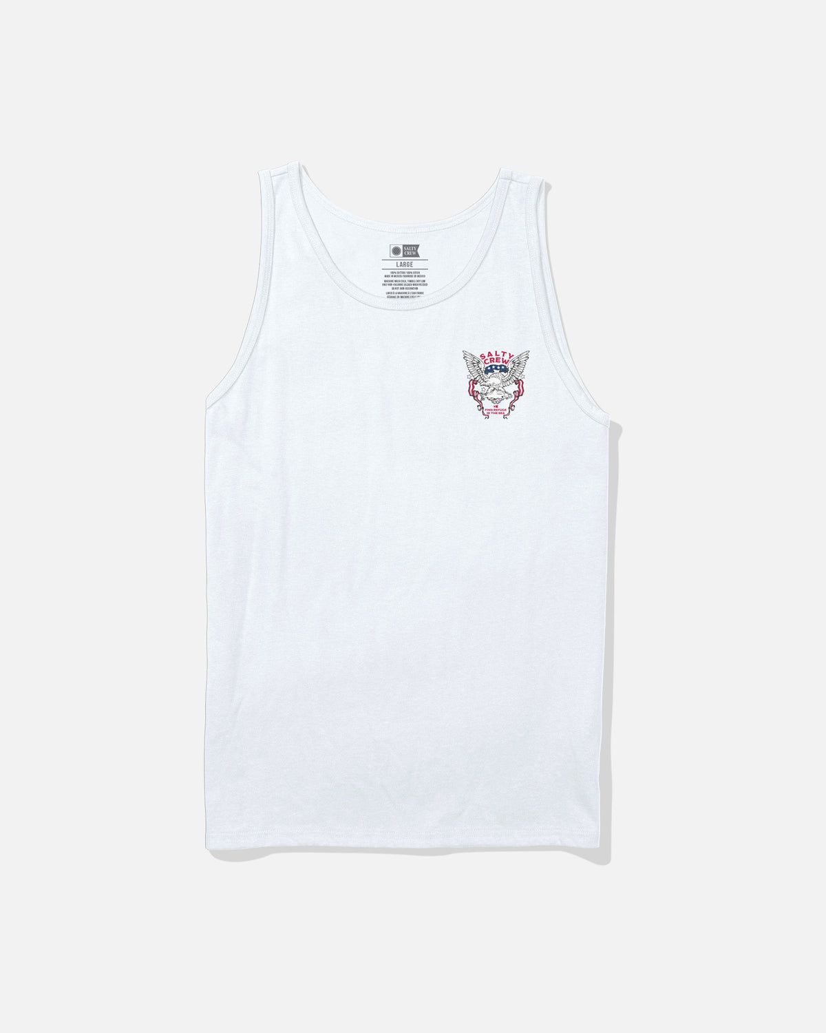 AMERICAN TALON TANK - White | Salty Crew Premium