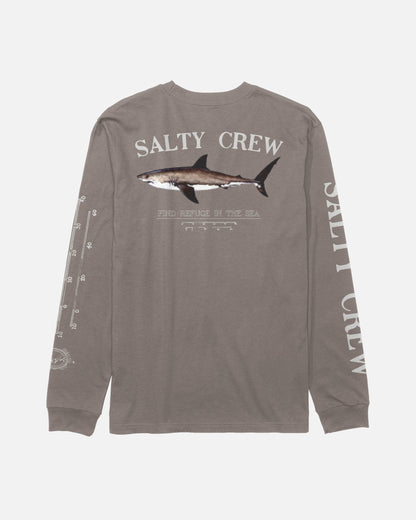 BRUCE LS TEE - Cinder | Salty Crew Premium