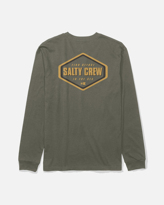 SHAPELY LS TEE - Dusty Olive | Salty Crew Premium