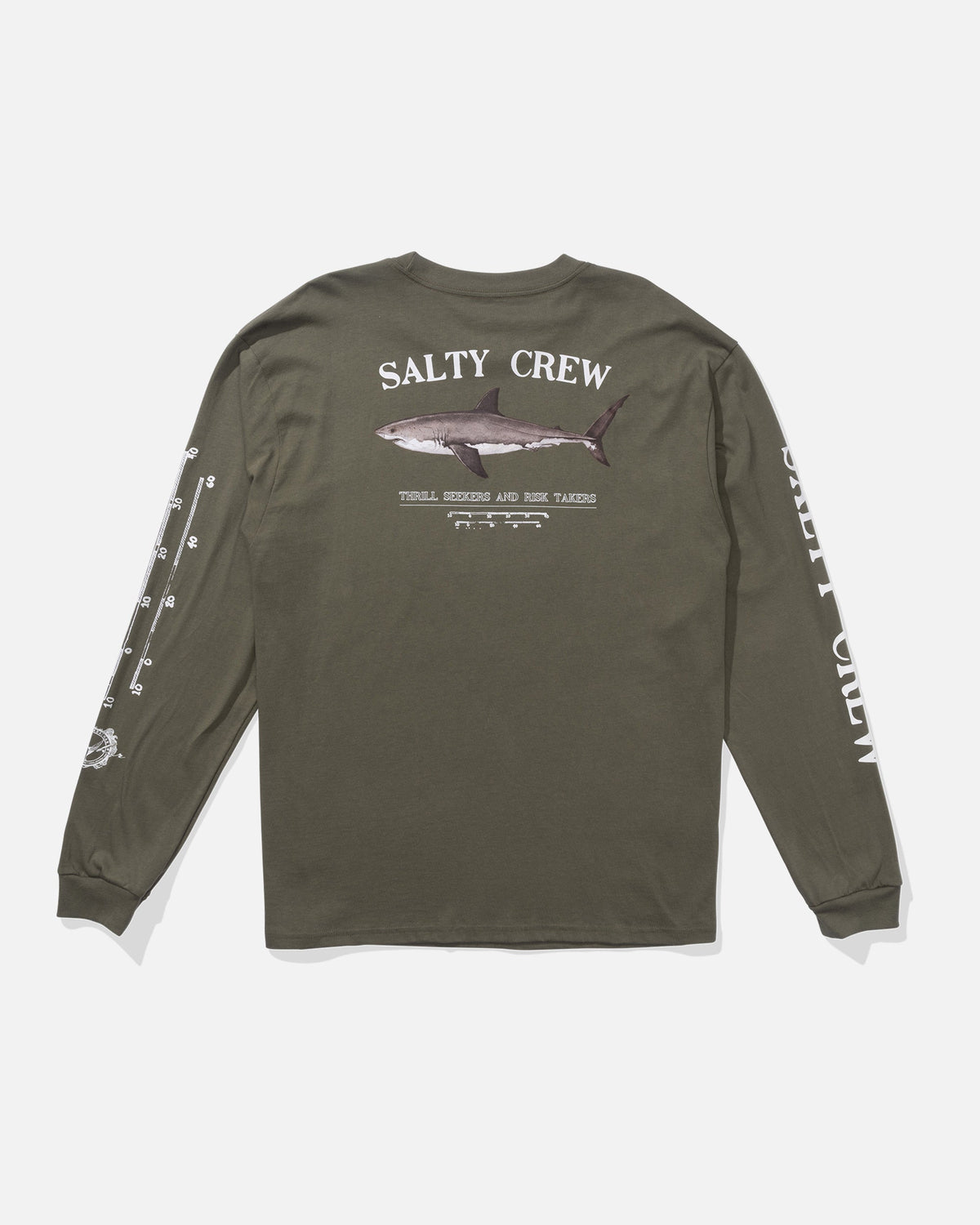 BRUCE LS TEE - Dusty Olive | Salty Crew Premium