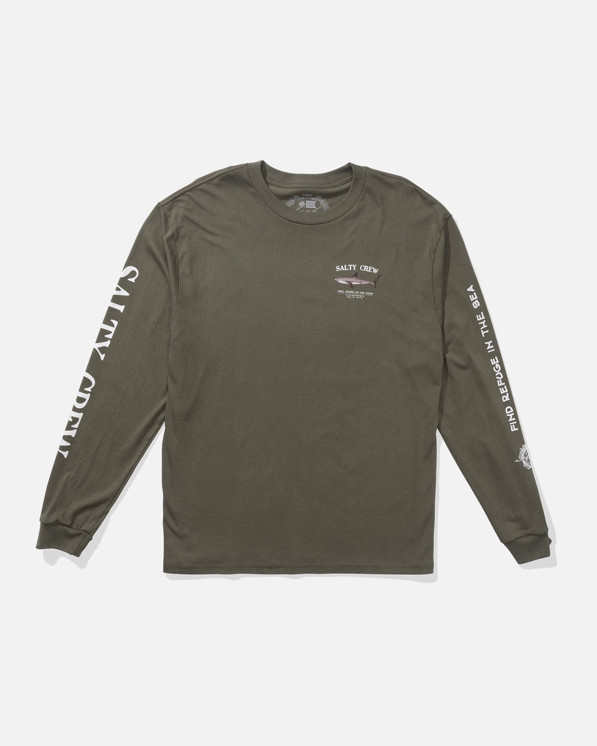 BRUCE LS TEE - Dusty Olive | Salty Crew Premium