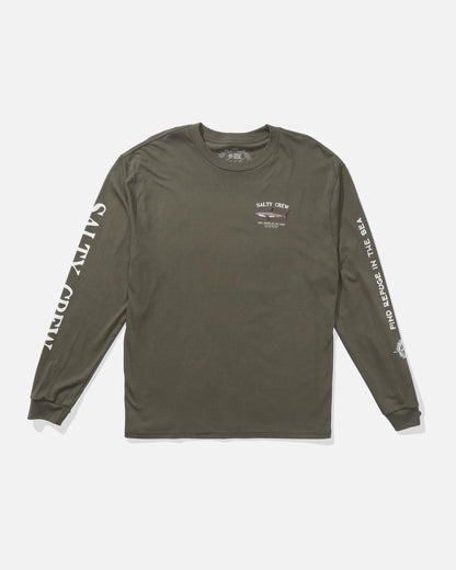 BRUCE LS TEE - Dusty Olive | Salty Crew Premium