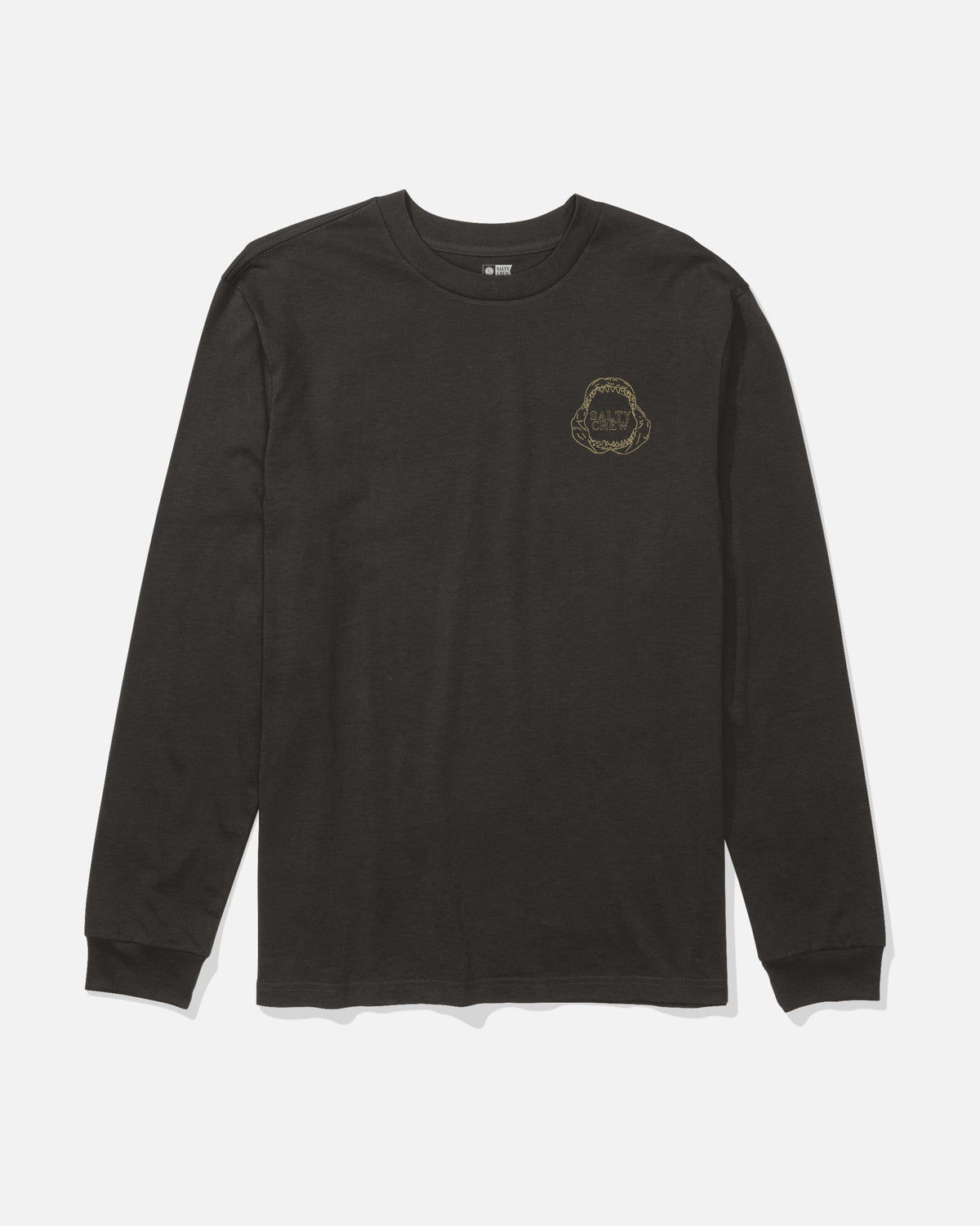 GREAT WHITE LS TEE - BLACK | Salty Crew Premium