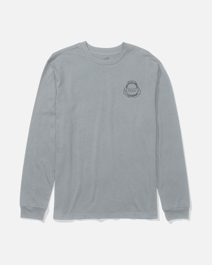 GREAT WHITE LS TEE - Quarry | Salty Crew Premium