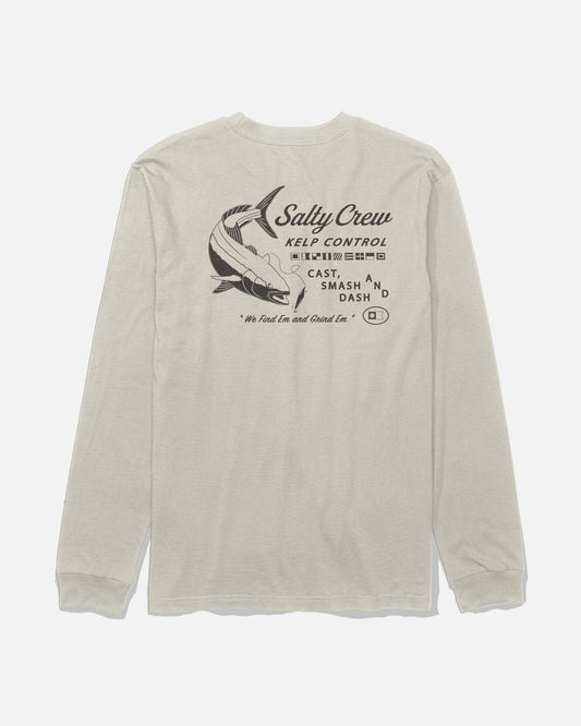KELP CONTROL LS TEE - Bone | Salty Crew Premium