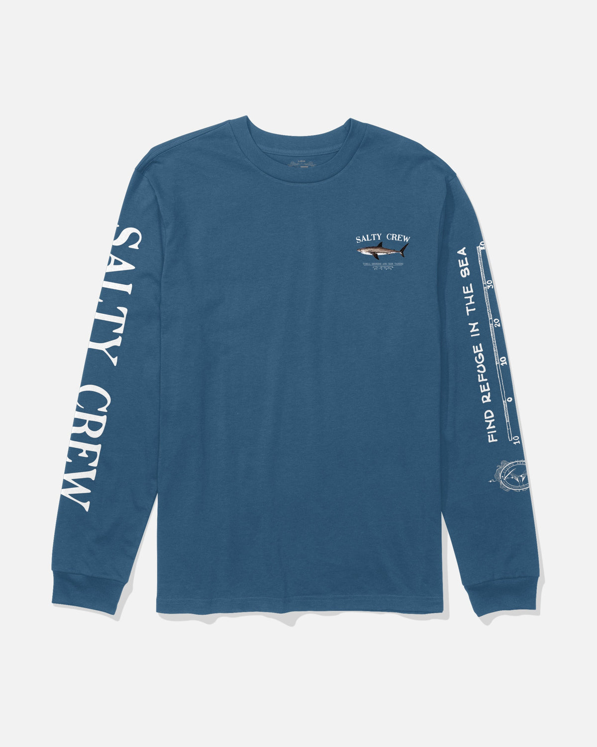 BRUCE LS TEE - Cast Blue | Salty Crew Premium