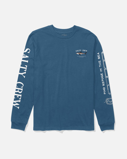 BRUCE LS TEE - Cast Blue | Salty Crew Premium