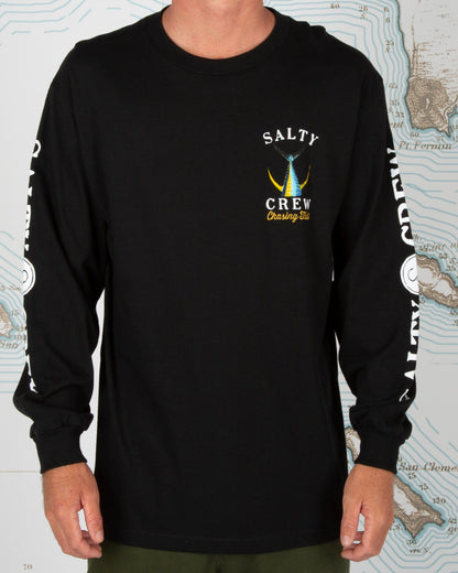 Tailed Classic Long Sleeve Tee - Black | Salty Crew Premium