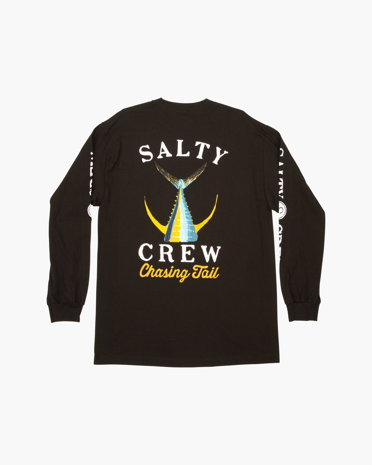 Tailed Classic Long Sleeve Tee - Black | Salty Crew Premium