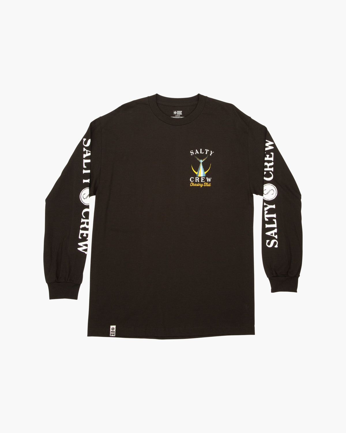 Tailed Classic Long Sleeve Tee - Black | Salty Crew Premium